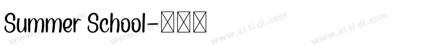 Summer School字体转换